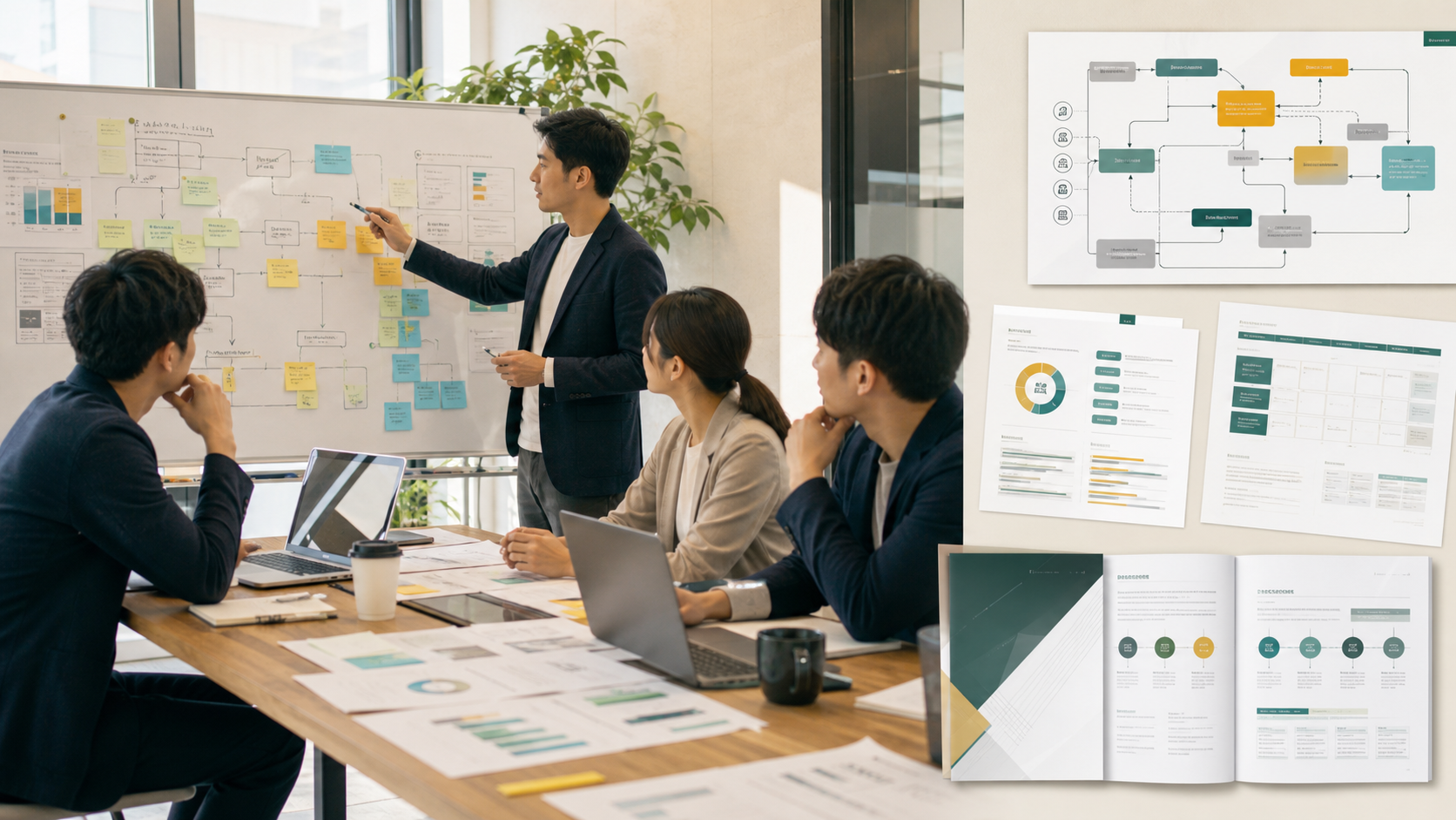 AI業務診断で業務フローとPoC設計を整理しているワークショップ